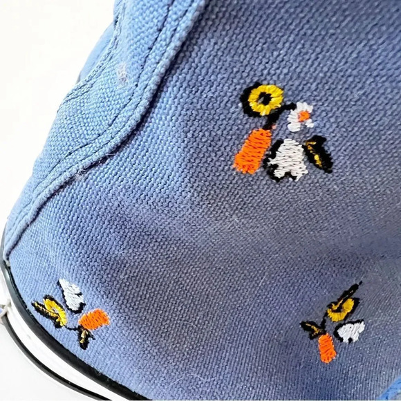 Converse CTAS High We Are Stronger Together Blue Canvas Embroidered Size 5.5 EUC - Picture 5 of 11